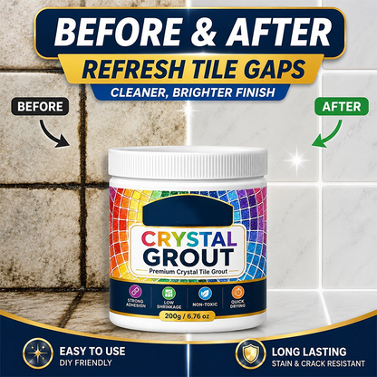 🥳2026 HOT SALE🥳💞50K+ SOLD!🛁💧 50% OFF! Mould‑Proof Tile Grout – Waterproof, stain‑resistant & crack‑proof. Perfect for bathrooms & kitchens – stays white & clean for years! 🌟💪