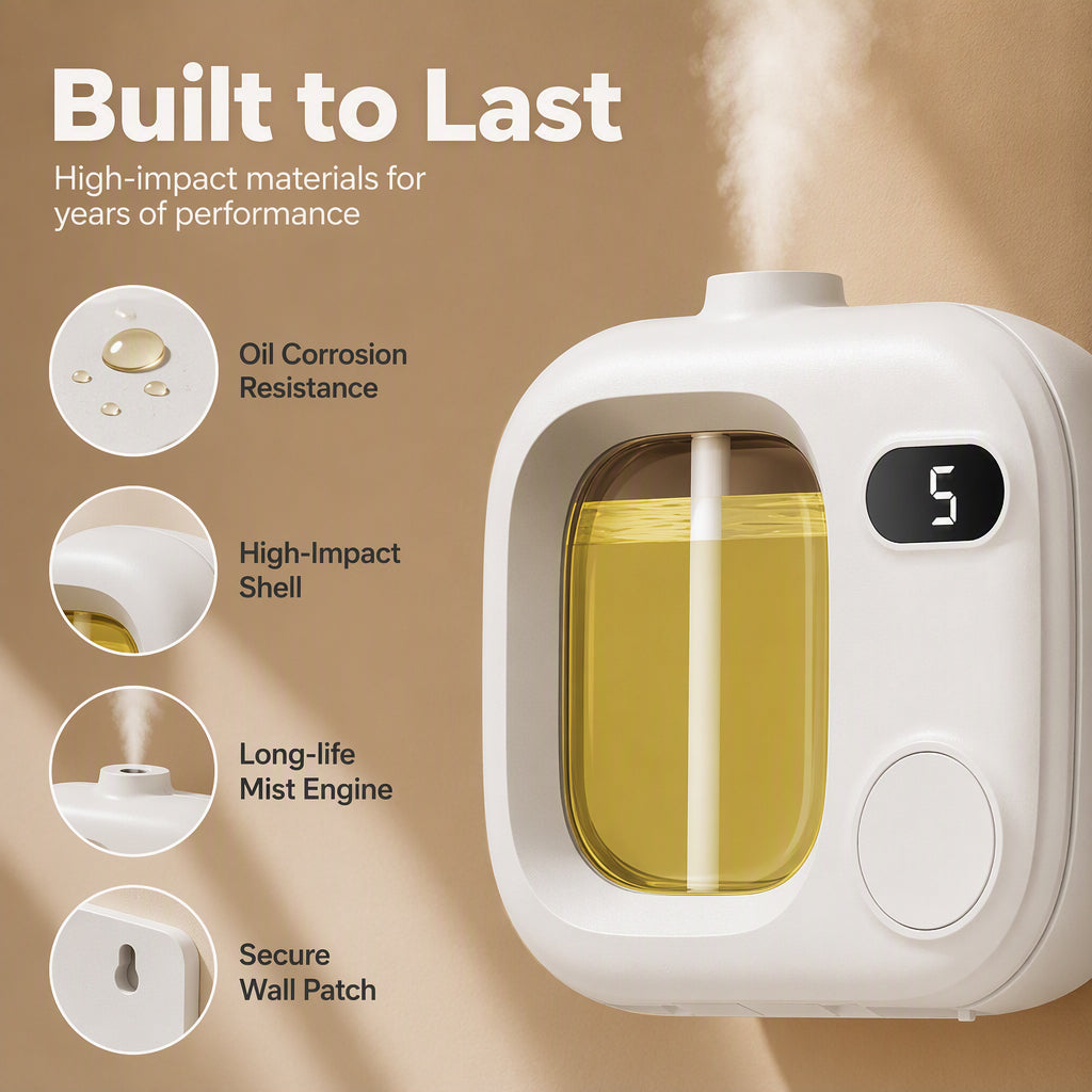 🕯️50% OFF NOW ! ✨Smart LED Aroma Diffuser with Mist Control – Wall‑Mountable Scent Mist Machine