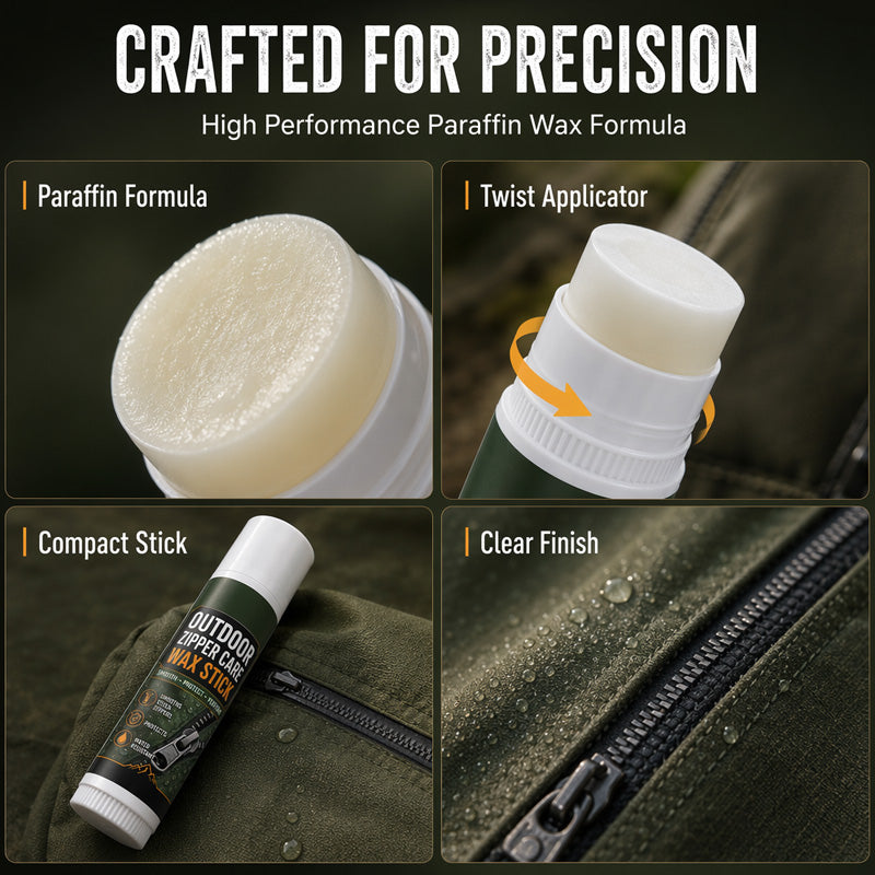 Smooth Glide Zipper Lubricant Wax Stick