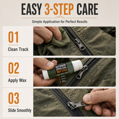 Smooth Glide Zipper Lubricant Wax Stick