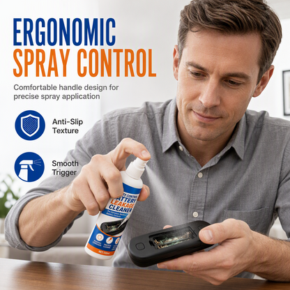 🔋50% OFF NOW! Portable Precision Electronic Contact Cleaner Spray – Battery Leakage Corrosion Remover, Restore Conductivity for Remote Controls, Toys & Household Electronic Battery Contacts