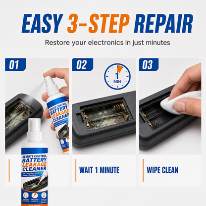 🔋50% OFF NOW! Portable Precision Electronic Contact Cleaner Spray – Battery Leakage Corrosion Remover, Restore Conductivity for Remote Controls, Toys & Household Electronic Battery Contacts