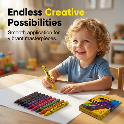⏳THE WEEK'S SPECIAL PRICE ￡5.99!!✨🎁Non-Toxic Crayon Set for Kids