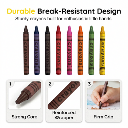 ⏳THE WEEK'S SPECIAL PRICE ￡5.99!!✨🎁Non-Toxic Crayon Set for Kids