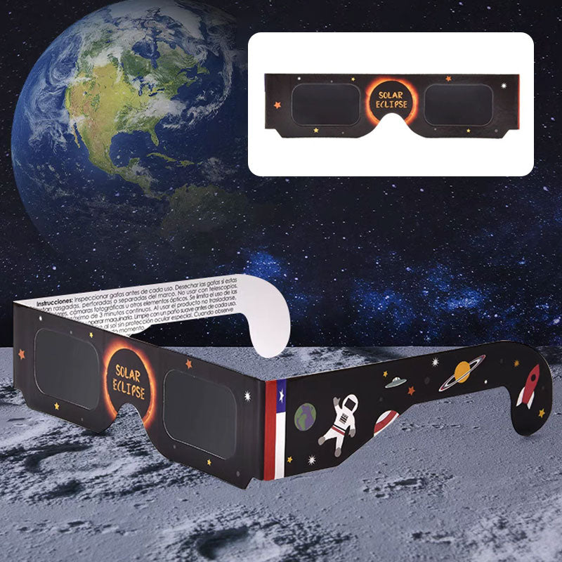 🌞50% OFF NOW! ISO Certified Solar Eclipse Glasses, Safe Direct Sun Viewing Paper Solar Viewing Glasses, Shade‑Filter Eyewear for Solar Eclipse Observation for Adults & Kids
