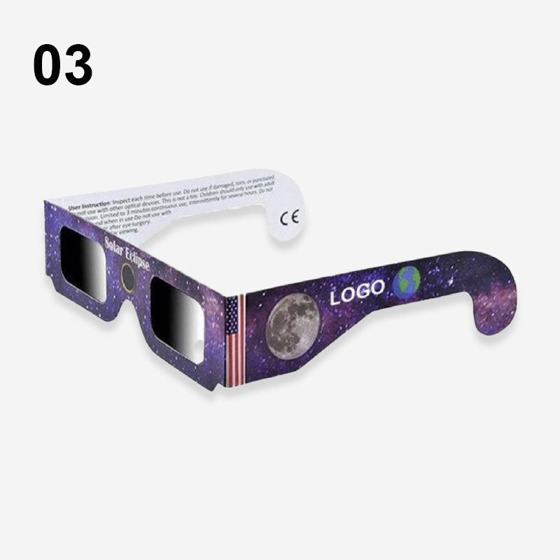 🌞50% OFF NOW! ISO Certified Solar Eclipse Glasses, Safe Direct Sun Viewing Paper Solar Viewing Glasses, Shade‑Filter Eyewear for Solar Eclipse Observation for Adults & Kids