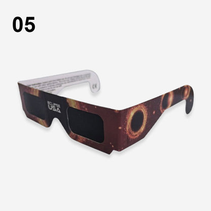 🌞50% OFF NOW! ISO Certified Solar Eclipse Glasses, Safe Direct Sun Viewing Paper Solar Viewing Glasses, Shade‑Filter Eyewear for Solar Eclipse Observation for Adults & Kids