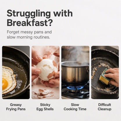 🥚 Perfect Poached Eggs in 2 Mins – No Oil, No Explosion. Microwave Egg Cooker with Splash-Proof Lid. UK Stock