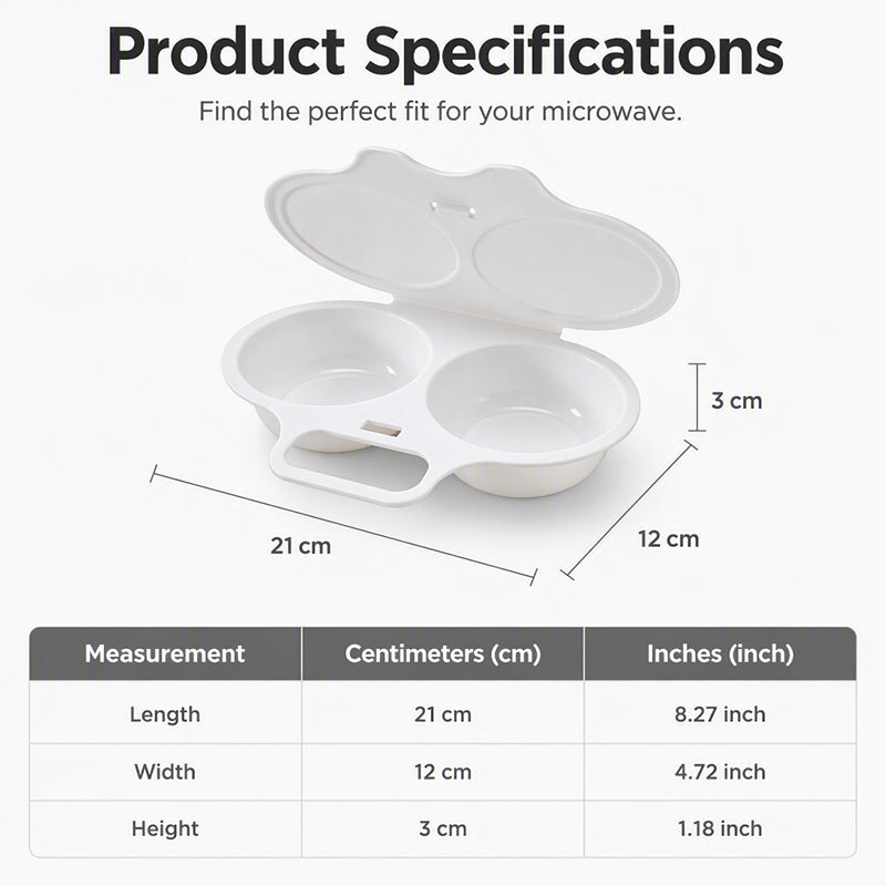 🥚 Perfect Poached Eggs in 2 Mins – No Oil, No Explosion. Microwave Egg Cooker with Splash-Proof Lid. UK Stock