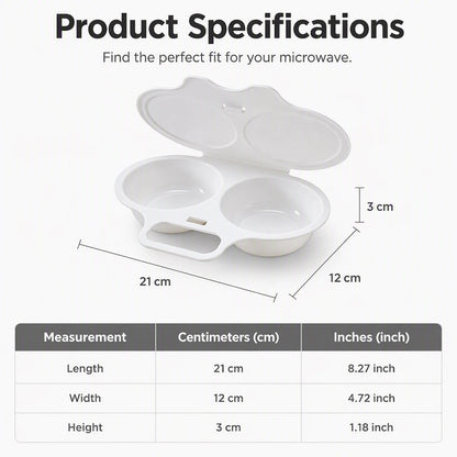 🥚 Perfect Poached Eggs in 2 Mins – No Oil, No Explosion. Microwave Egg Cooker with Splash-Proof Lid. UK Stock