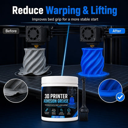 🖨️ 3D Printer Bed Adhesion Grease for More Reliable First Layers