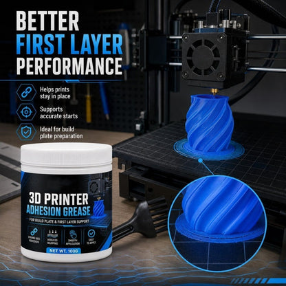 🖨️ 3D Printer Bed Adhesion Grease for More Reliable First Layers