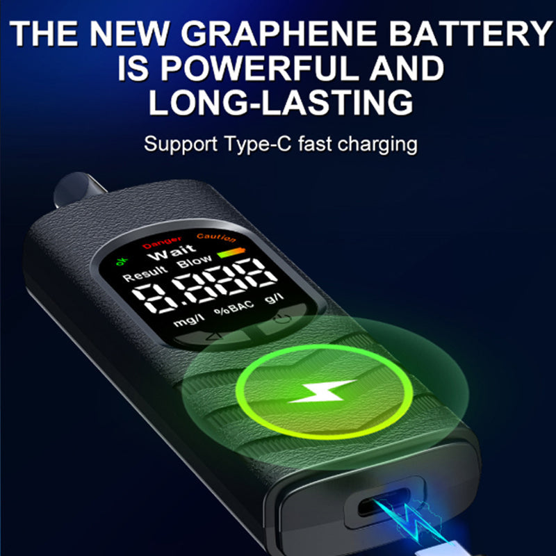 ⏳🔥LIMITED-TIME 50% OFF! ⏰Rechargeable Alcohol Tester – High-Precision Sensor, Voice Broadcast & LCD Display – Know If You're Safe to Drive in Seconds! ✨