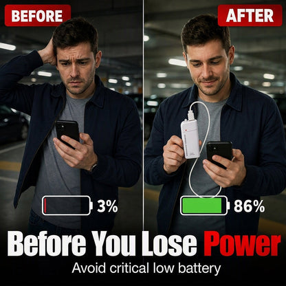 🥳2026 HOT SALE🥳💞50K+ SOLD! 💡📱 50% OFF! Portable AA Battery Charger – Emergency power bank + LED torch. From £6.99 – best value anywhere! Buy more & save – never get caught with a dead phone again! 🚗✅