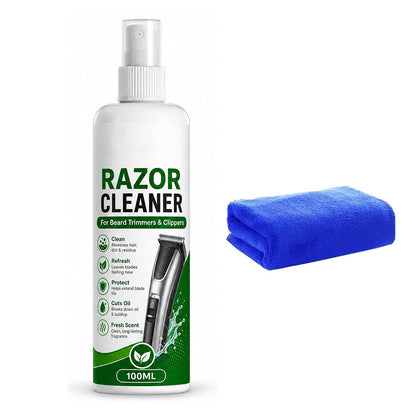 🪒50% OFF NOW! Electric Shaver Cleaning Spray‑100ML Deep Clean Blade Care Spray, Removes Hair & Oil Residue for Beard Trimmers, Hair Clippers & Grooming Tools
