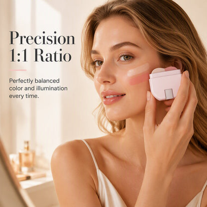 💥2026 Hot Sale🎁2-in-1 Blush & Highlighter Stick – One-Stroke & Blendable Design, No Patchy Finish