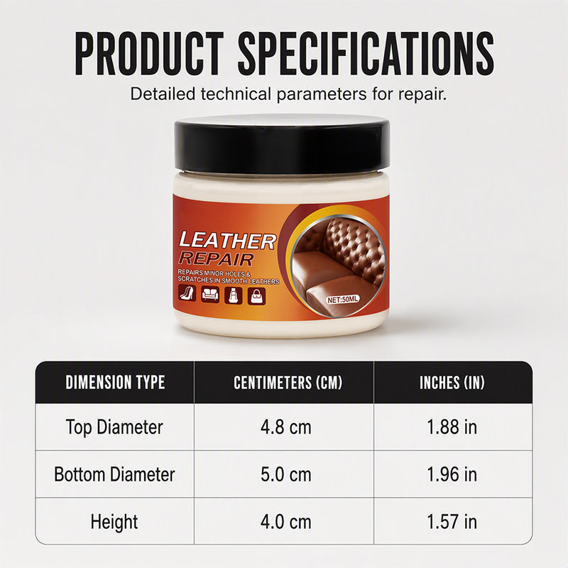 🛋️50% OFF NOW! Multi‑Functional Leather Scratch Repair Cream‑Professional Seamless Leather Restorer, Texture Restoration Balm for Sofa, Car Seats, Bags & Shoes
