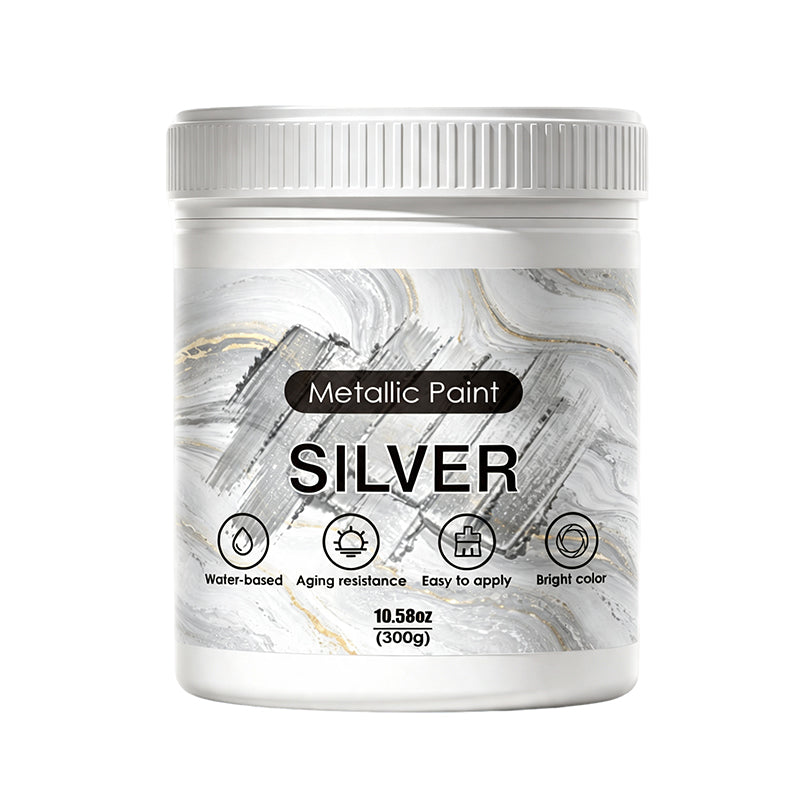 💥2026 Hot Sale🎁Weatherproof Metallic Silver & Gold Paint for Walls