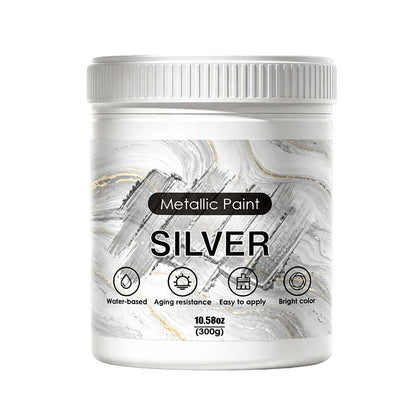 💥2026 Hot Sale🎁Weatherproof Metallic Silver & Gold Paint for Walls