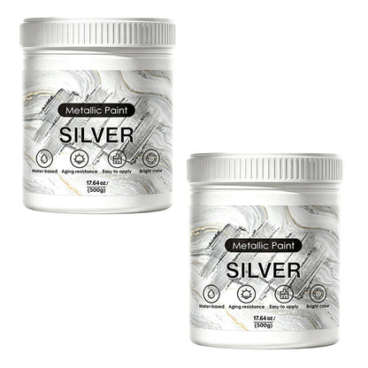 💥2026 Hot Sale🎁Weatherproof Metallic Silver & Gold Paint for Walls