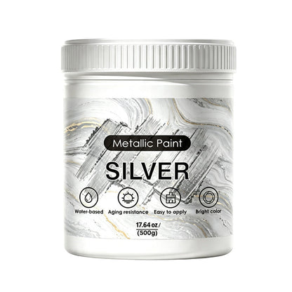 💥2026 Hot Sale🎁Weatherproof Metallic Silver & Gold Paint for Walls