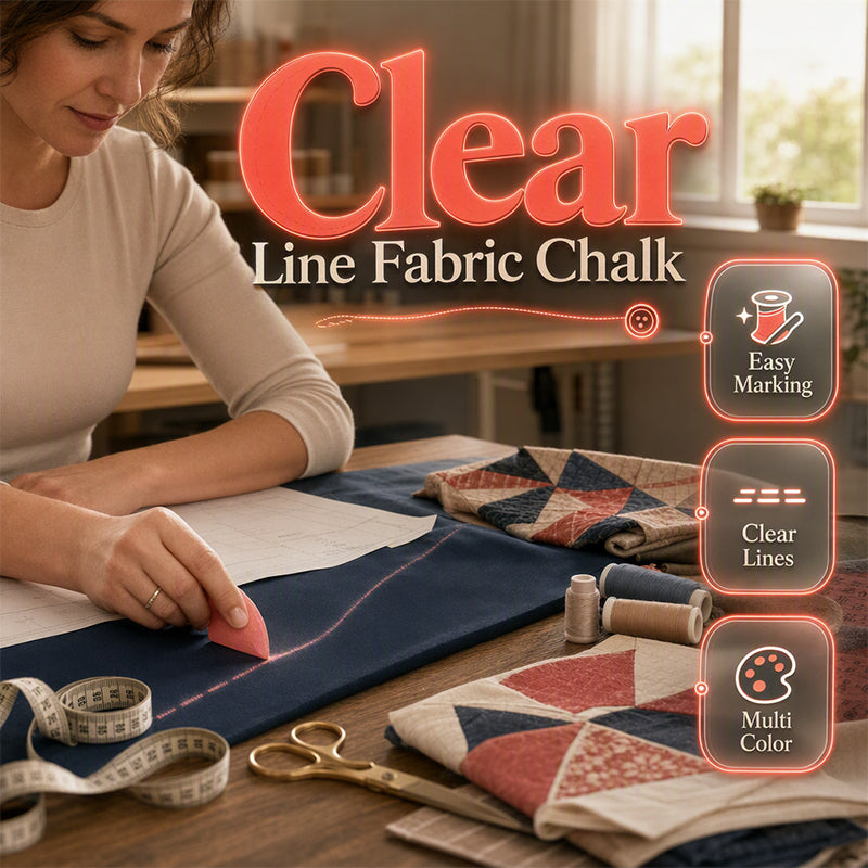💥2026 Hot Sale✂️ Fabric Marking Chalk Set for Sewing, Quilting & Alterations