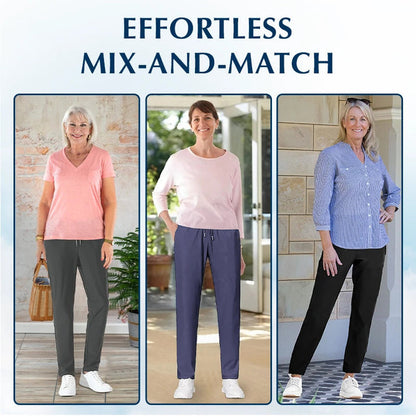 🔥LAST DAY SALE - ONLY £14.98!!⚡50K+ SOLD!🔥Women's Ultra Soft Stretch Perfect Drape Casual Pants👖🎁
