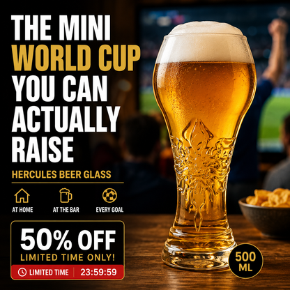 🔥Limited Time Promotion 50% OFF🔥Large Capacity Ornate Embossed Beer Glass