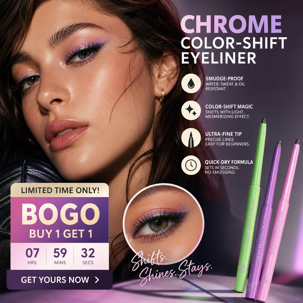 Buy 1 Get 1 Free · Smudgeproof Color-Shift Eyeliner ✨