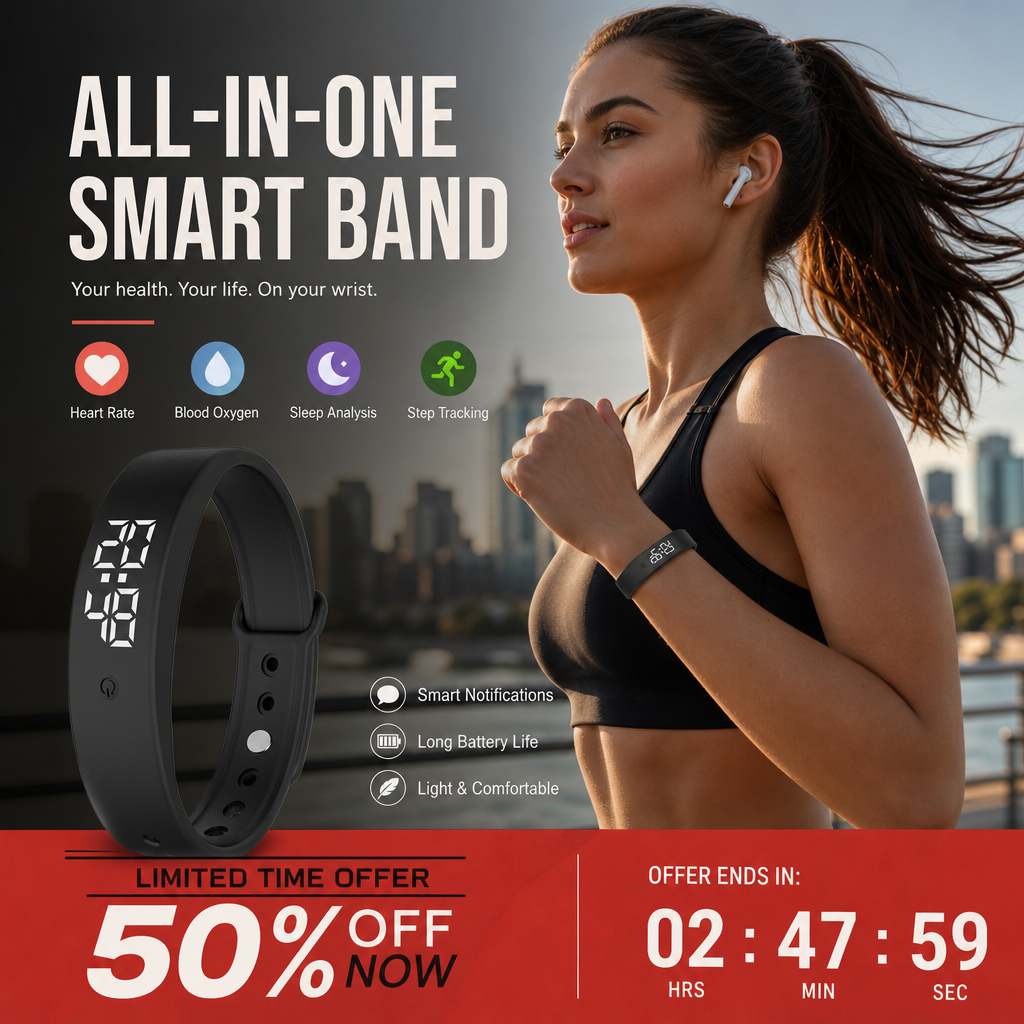 ⌚ 2026 Sale — Over 27100 Sold!✨Smart Sensor Bracelet – All-Day Health Tracking 💓