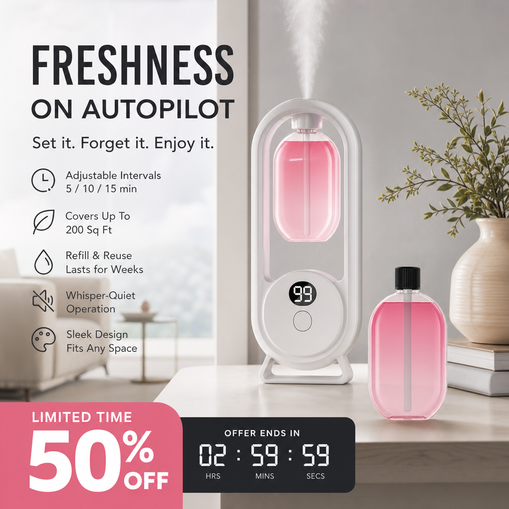 🎉 2026 Sale — Over 31,900 Sold!🌫️ Automatic Aromatherapy Diffuser – Soothing 🌙