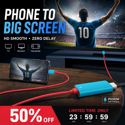 🔥 LIMITED-TIME 50% OFF! ✨Buy more save more🔥USB-C to HDMI Adapter Cable for Switch