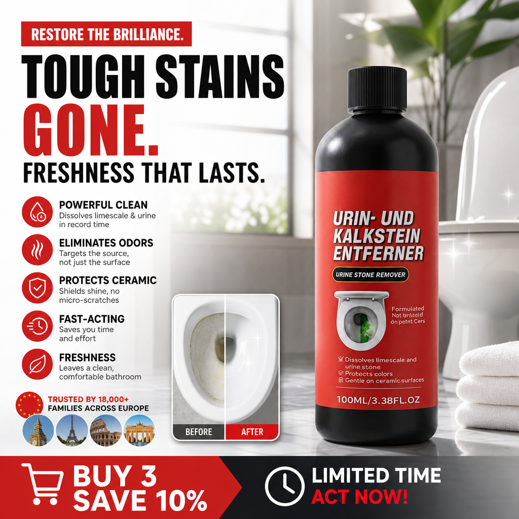 🚀 JUST LAUNCHED! 50% OFF 💎 Heavy-Duty Toilet Cleaner 🧪 Melts Away Years of Urine Scale & Limescale ✨ No More Scrubbing