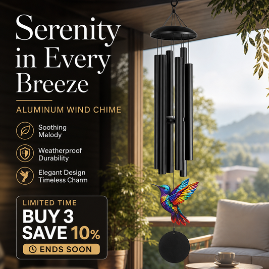 🎵 LIMITED-TIME 50% OFF! 💥 Vintage Metal Memorial Wind Chimes – Soothing Melody, Rust-Resistant Aluminum, Retro Design ✨
