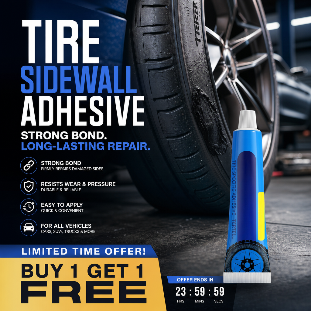 🔥Black Tire Repair Glue for Sidewall Bonding