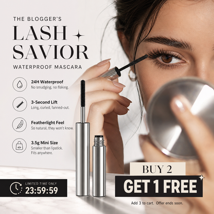 🔥 50% OFF · Waterproof Curling & Lengthening Mascara ✨