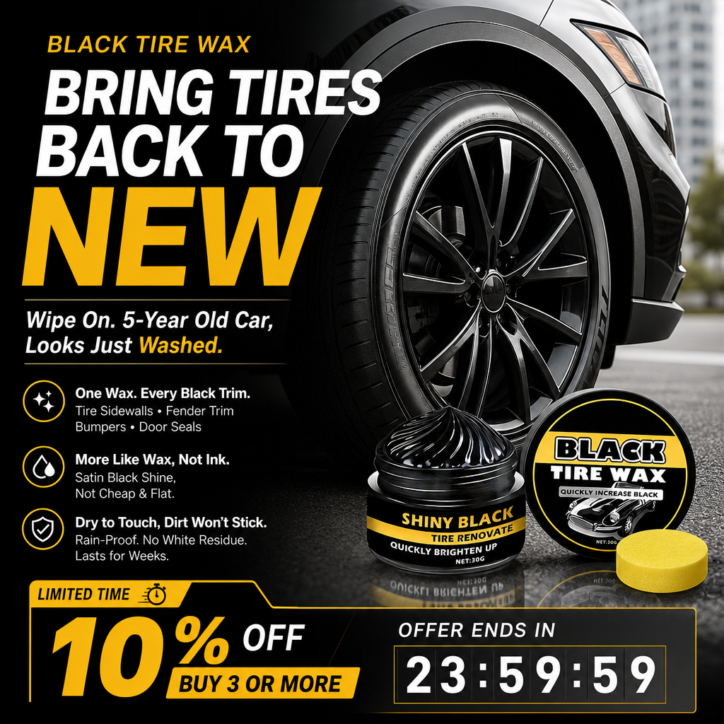 🔥Limited Time Promotion 50% OFF🔥Multi-Purpose Car Trim & Tire Restoration Wax