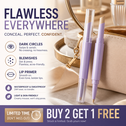 🔥Limited Time Promotion 50% OFF🔥2-in-1 Concealer Pen – 24H Waterproof & Flawless Finish